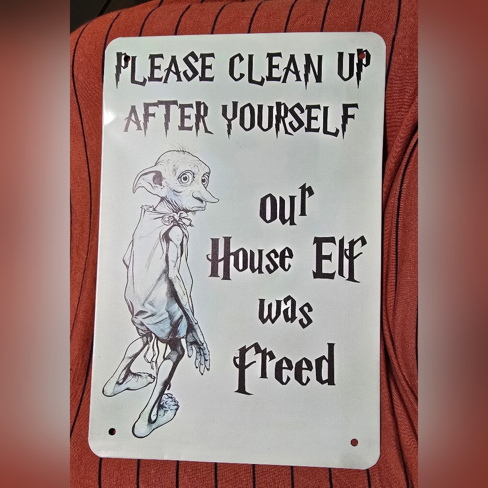 House Elf Wall Art Sign